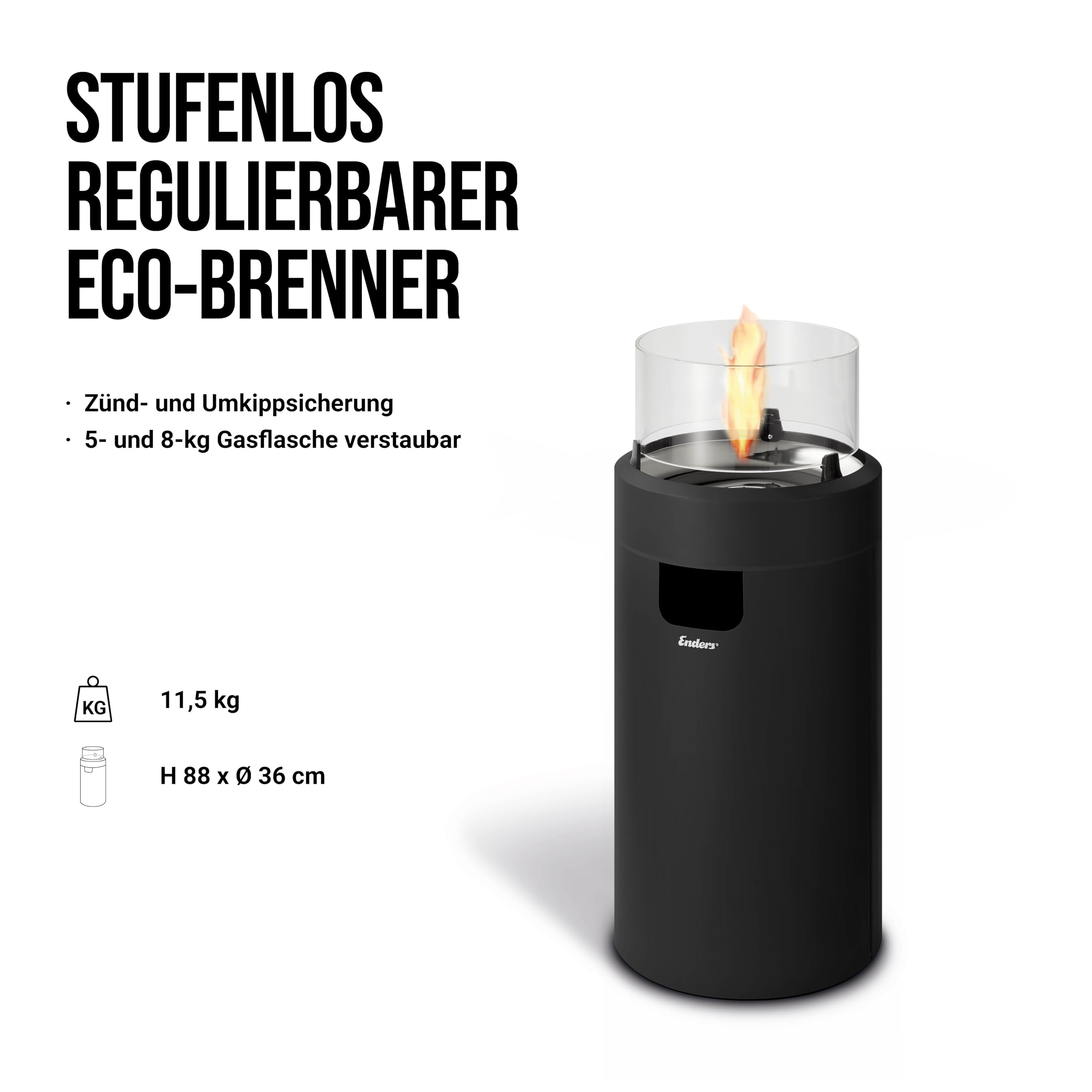 enders-terrassenfeuer-nova-led-m-black-h88-cm-62-cm-5600-gas-terrassenfeuer image 4