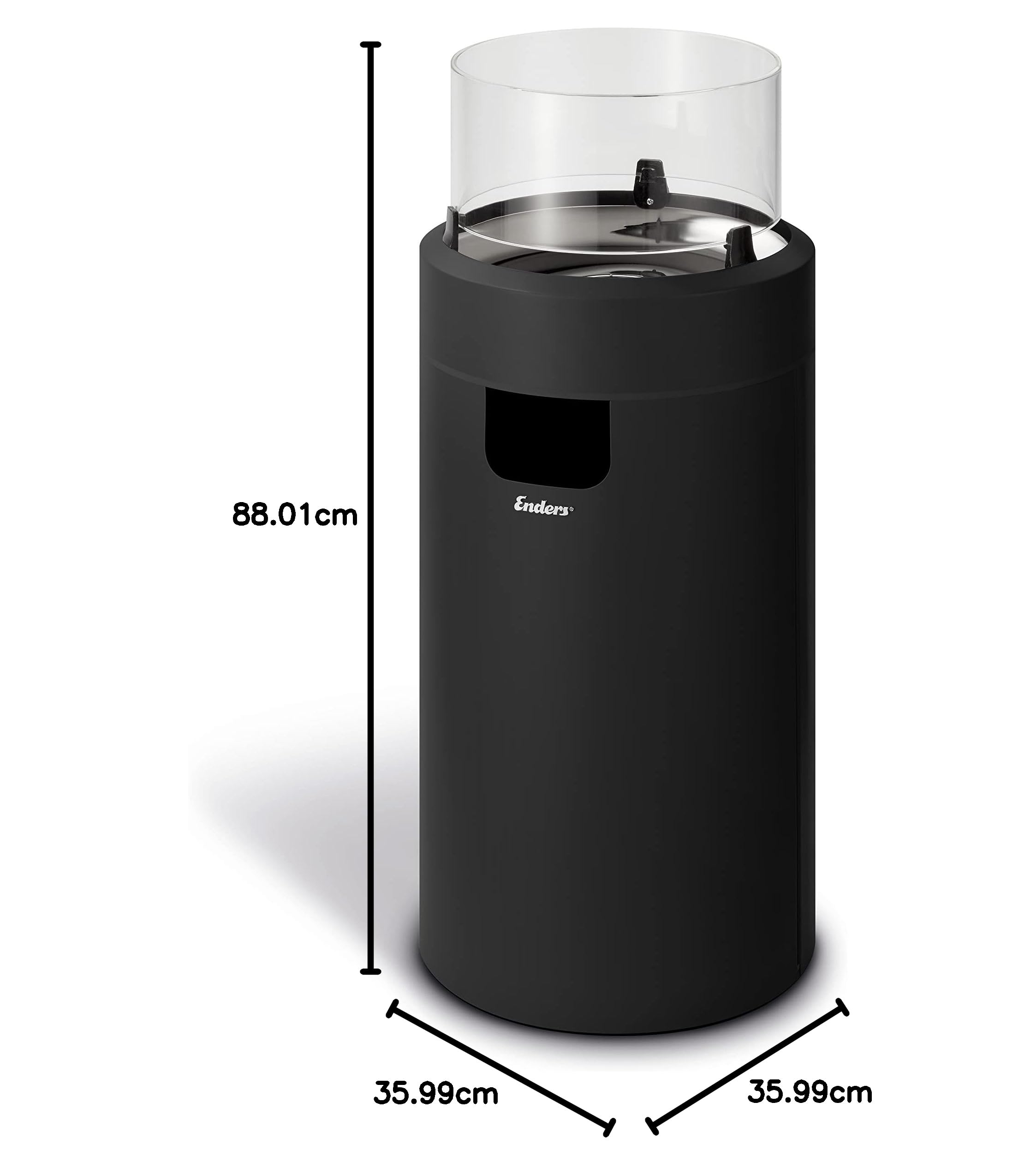 enders-terrassenfeuer-nova-led-m-black-h88-cm-62-cm-5600-gas-terrassenfeuer image 5