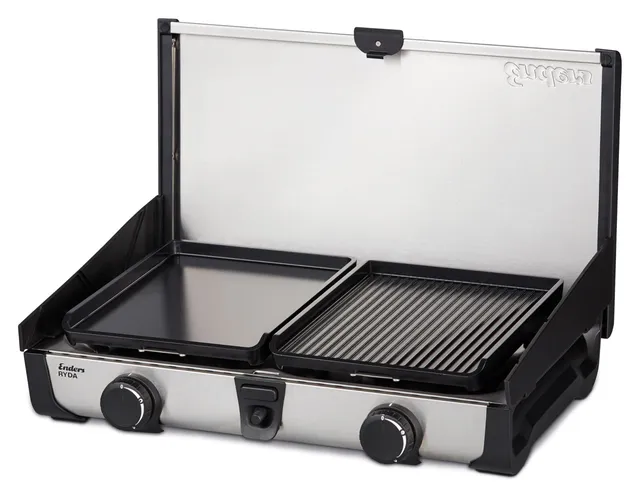 enders-ryda-2z-gp-2-flammiger-camping-gaskocher-mit-grillplatten image 1