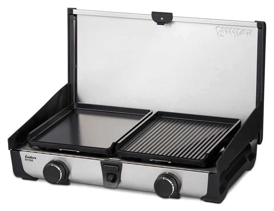 enders-ryda-2z-gp-2-flammiger-camping-gaskocher-mit-grillplatten image 1