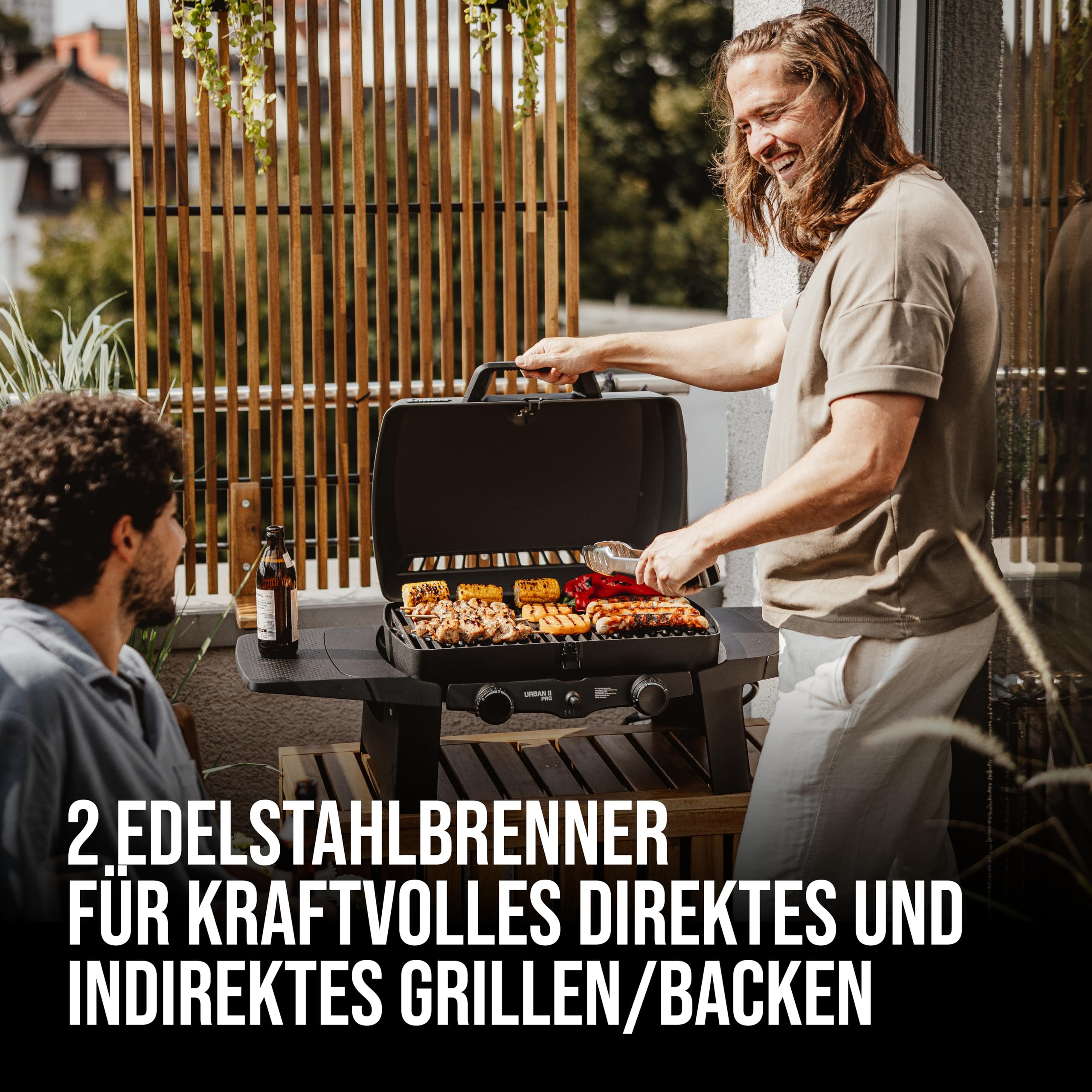 enders-urban-ii-pro-gasgrill-tischgrill-2-brenner-edelstahl-mit-gusseisen-wender image 2