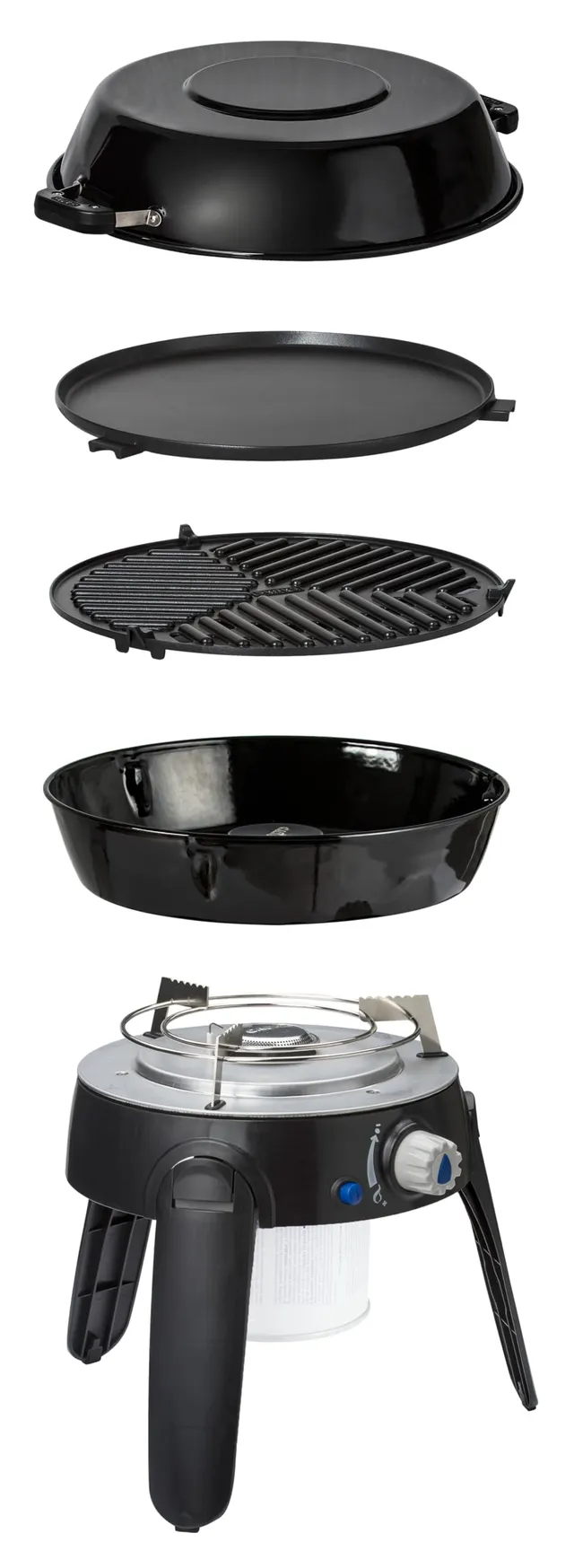 cadac-safari-chef-30-hp-gasgrill-schwarz-tragbar-3-kg image 1
