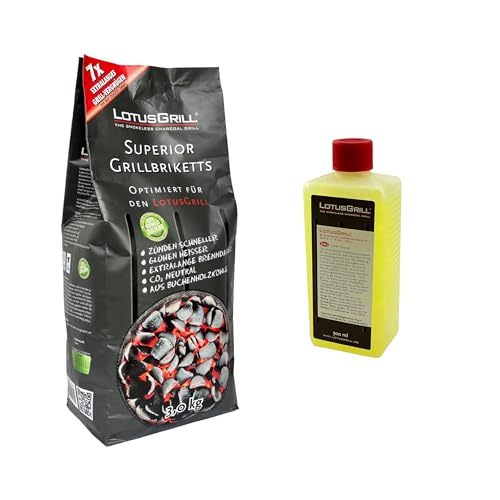 lotusgrill-superior-bbq-briketts-3-kg-brennpaste-500-ml-co2-neutral-set image 2