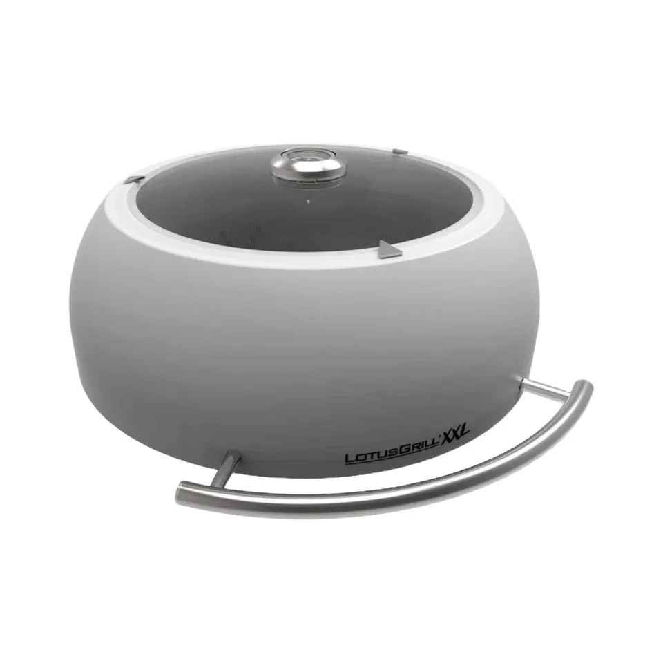 lotusgrill-edelstahl-grillhaube-xxl-mit-thermometer-und-sichtglas image 1
