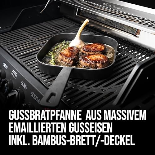 enders-guss-bratpfanne-l-mit-bambus-brett-b38xt50xh6cm image 5