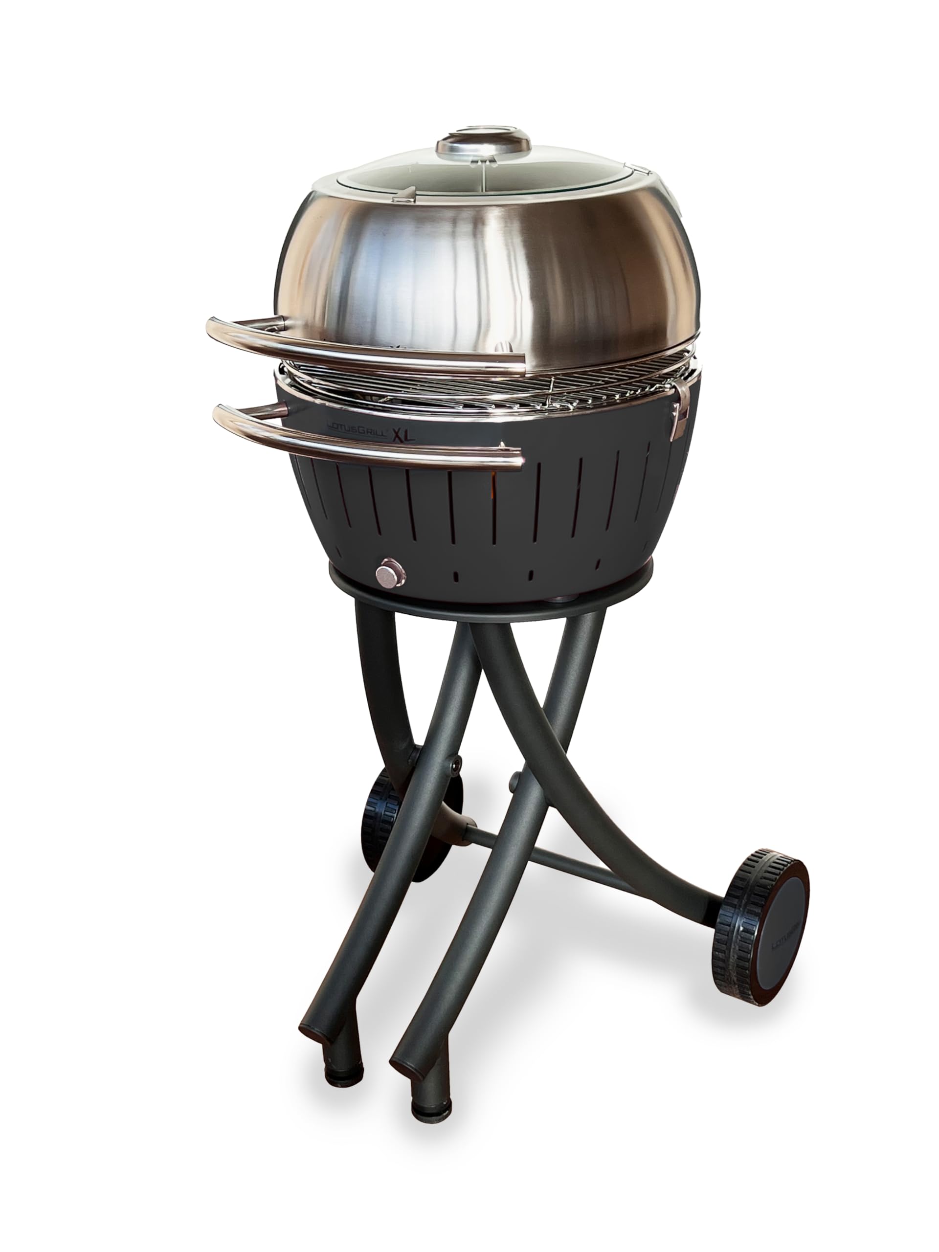 lotusgrill-xl-gartengrill-set-mit-grillwagen-und-edelstahl-haube-limettengr-n image 6
