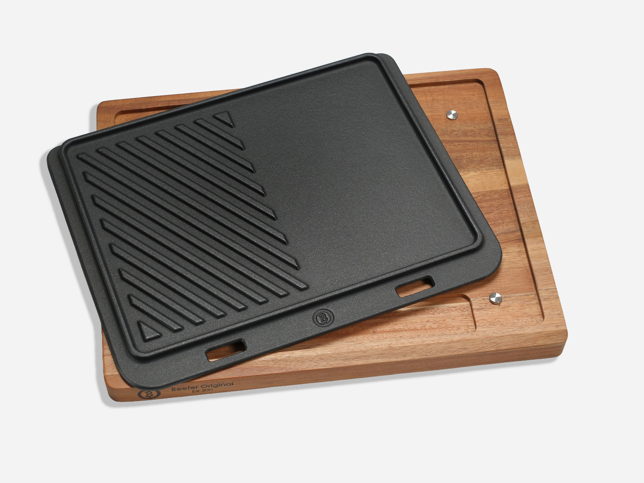 beefer-gusseisen-pfanne-xl-system-800-halb-glatt-halb-grillmuster image 7