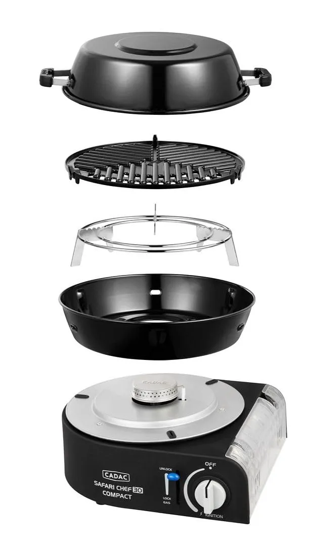 cadac-safari-chef-compact-30-lite-gasgrill-stahl-aluminium-kunststoff-50-mbar image 1
