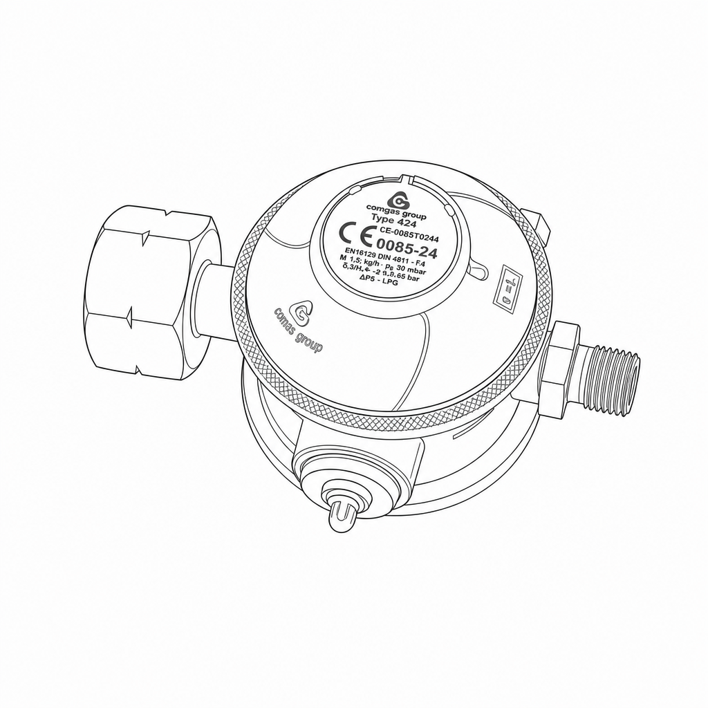 beefer-druckregler-50-mbar-zweistufig-f-r-gasgrill image 1