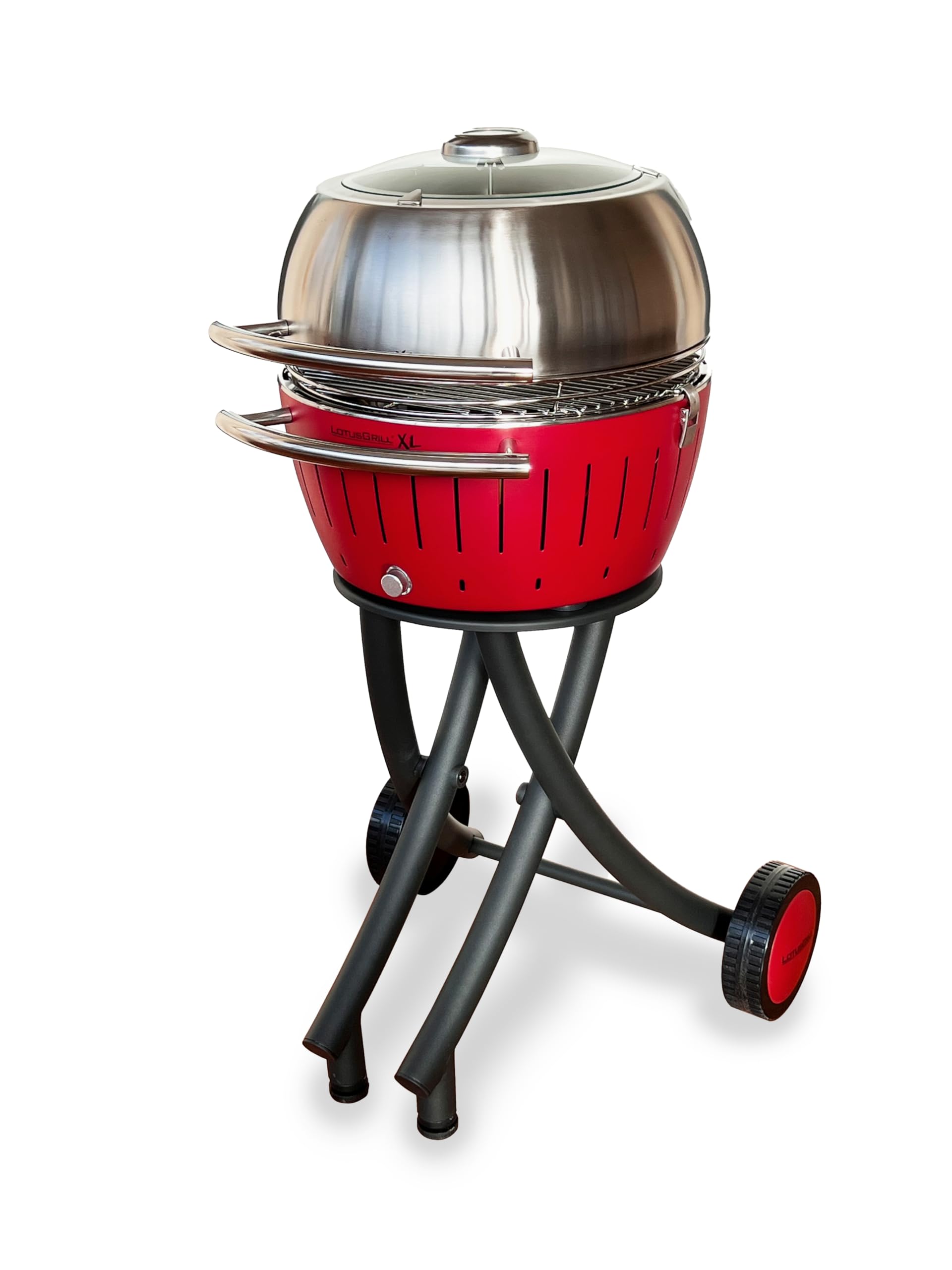 lotusgrill-xl-gartengrill-set-mit-grillwagen-und-edelstahl-haube-limettengr-n image 8