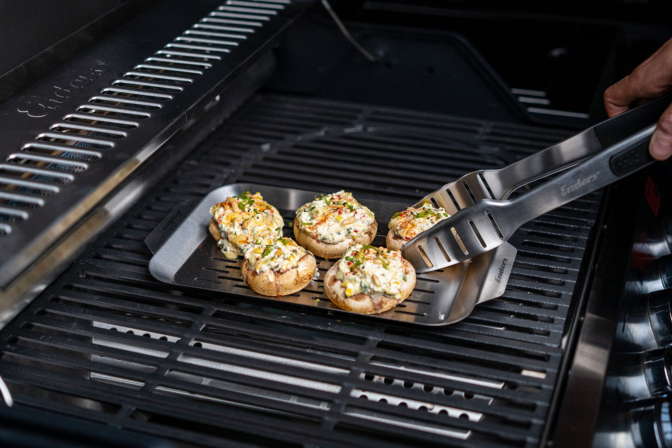 enders-grillschale-8804-edelstahl-b32-x-t19-cm-f-r-fisch-und-empfindliches-grill image 2