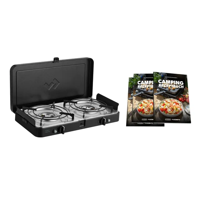 cadac-2-cook-3-turbo-stove-gas-tischgrill-50-mbar-mit-camping-kochbuch image 1