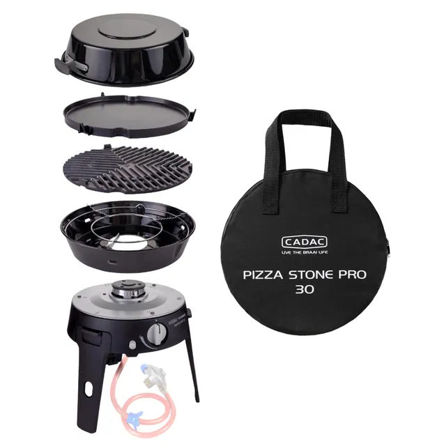 cadac-safari-chef-30-lp-deluxe-gasgrill-pizzastein-pro-30-bundle image 1
