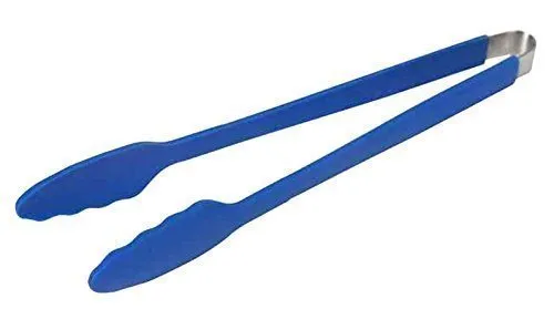 lotusgrill-grillzange-blau-33-cm-edelstahl-silikon-f-r-tischgrill image 1