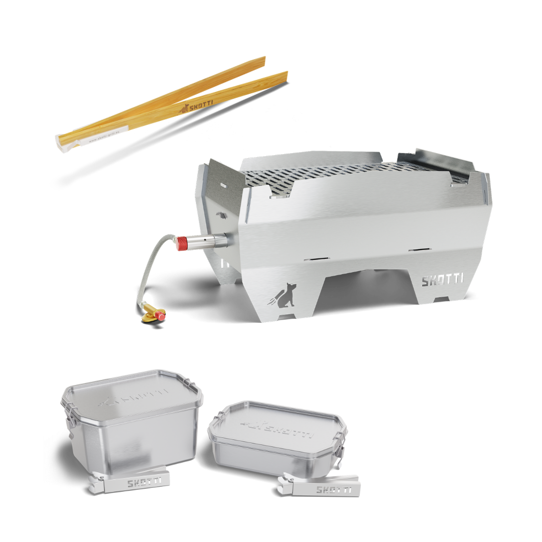 skotti-cooking-bundle-mobiler-gasgrill-komplettset-mit-boks-1l-2-5l-und-tongs-gr image 1