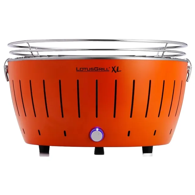 lotusgrill-xl-holzkohlegrill-tischgrill-mandarinenorange-g435-mit-usb-anschluss image 1