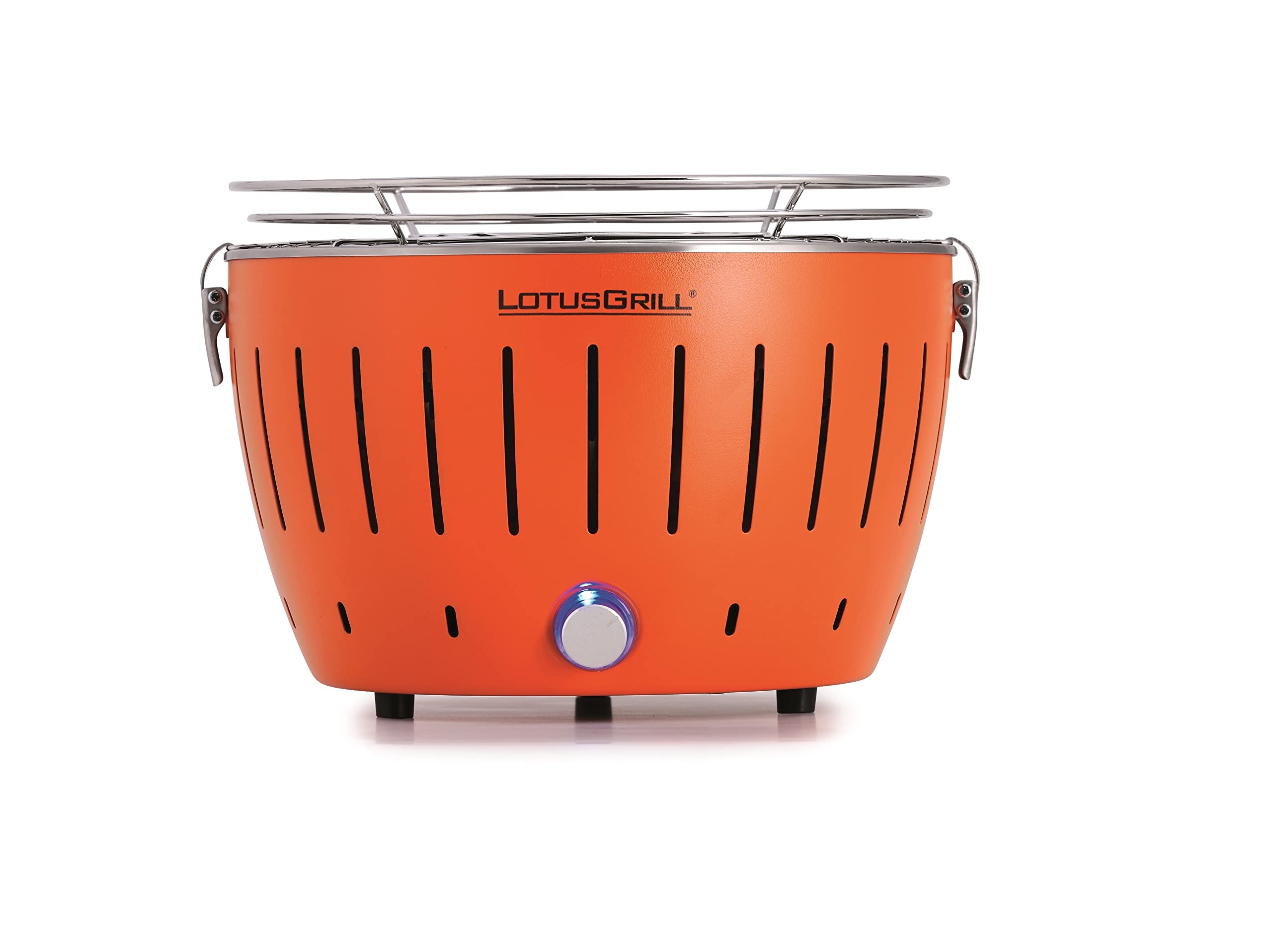 lotusgrill-s-small-kompakt-starter-set-mandarinenorange-holzkohlegrill-raucharm image 2