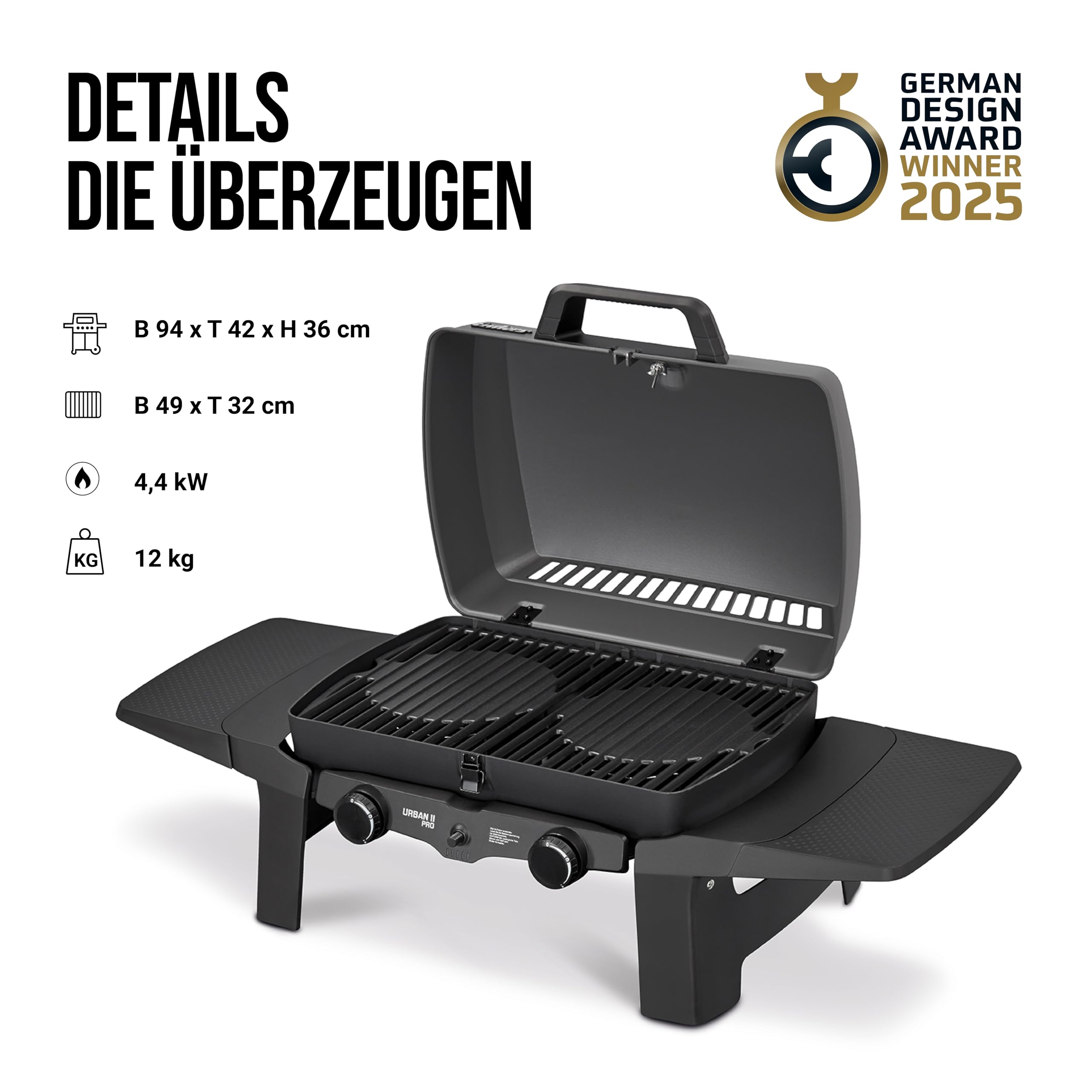 enders-urban-ii-pro-gasgrill-tischgrill-2-brenner-edelstahl-mit-gusseisen-wender image 3