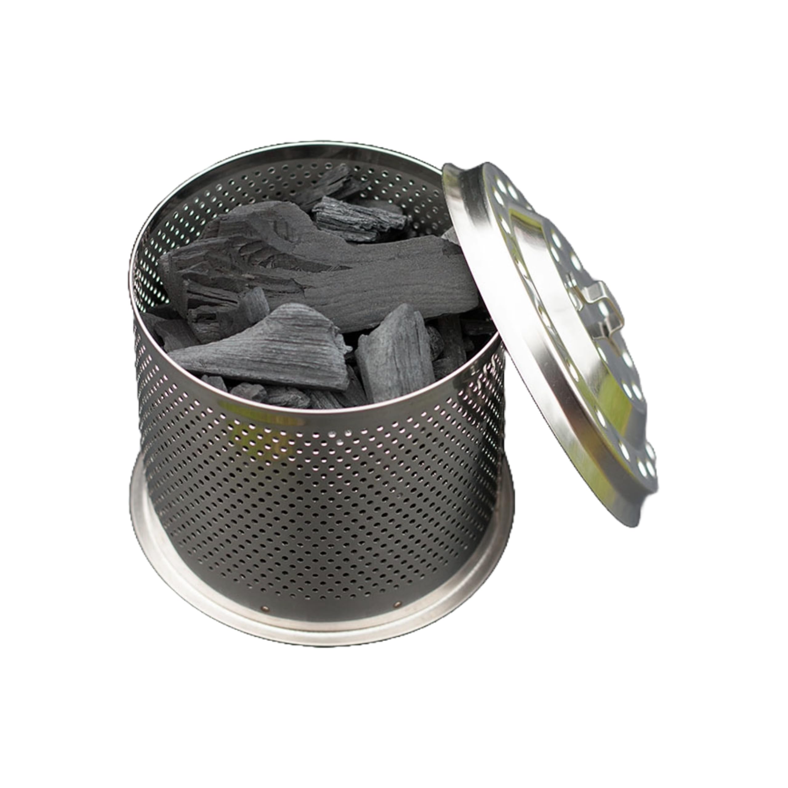 lotusgrill-kohlebeh-lter-g-hb2-d115-edelstahl-ersatz-korb-f-r-holzkohletrennung image 3