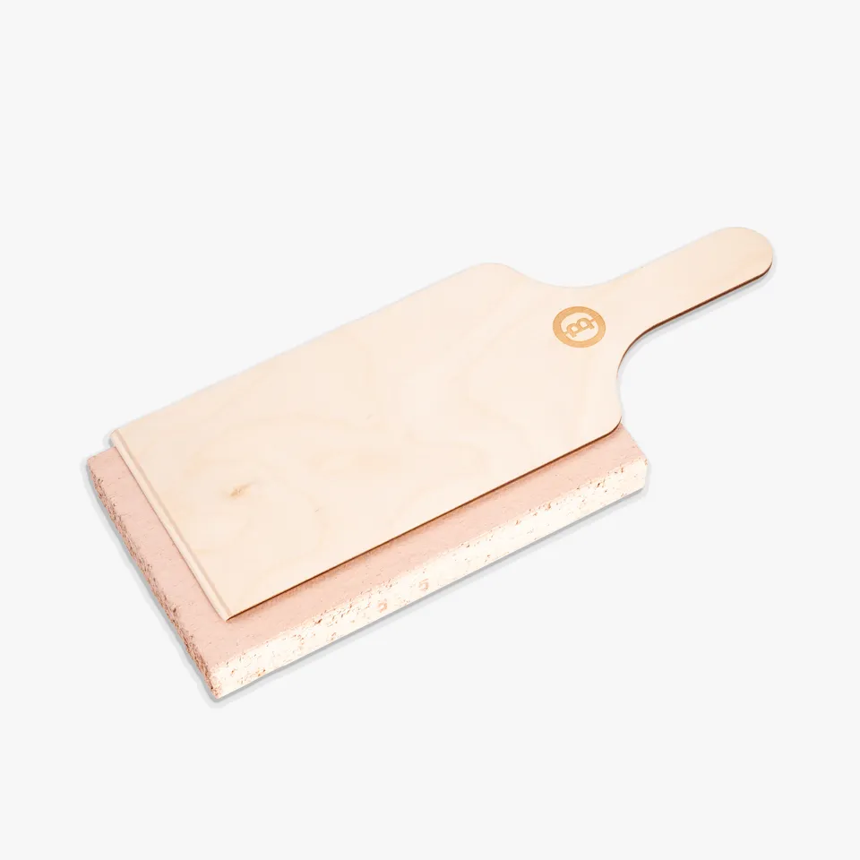 beefer-pizzastein-set-one-mit-holzschieber image 1