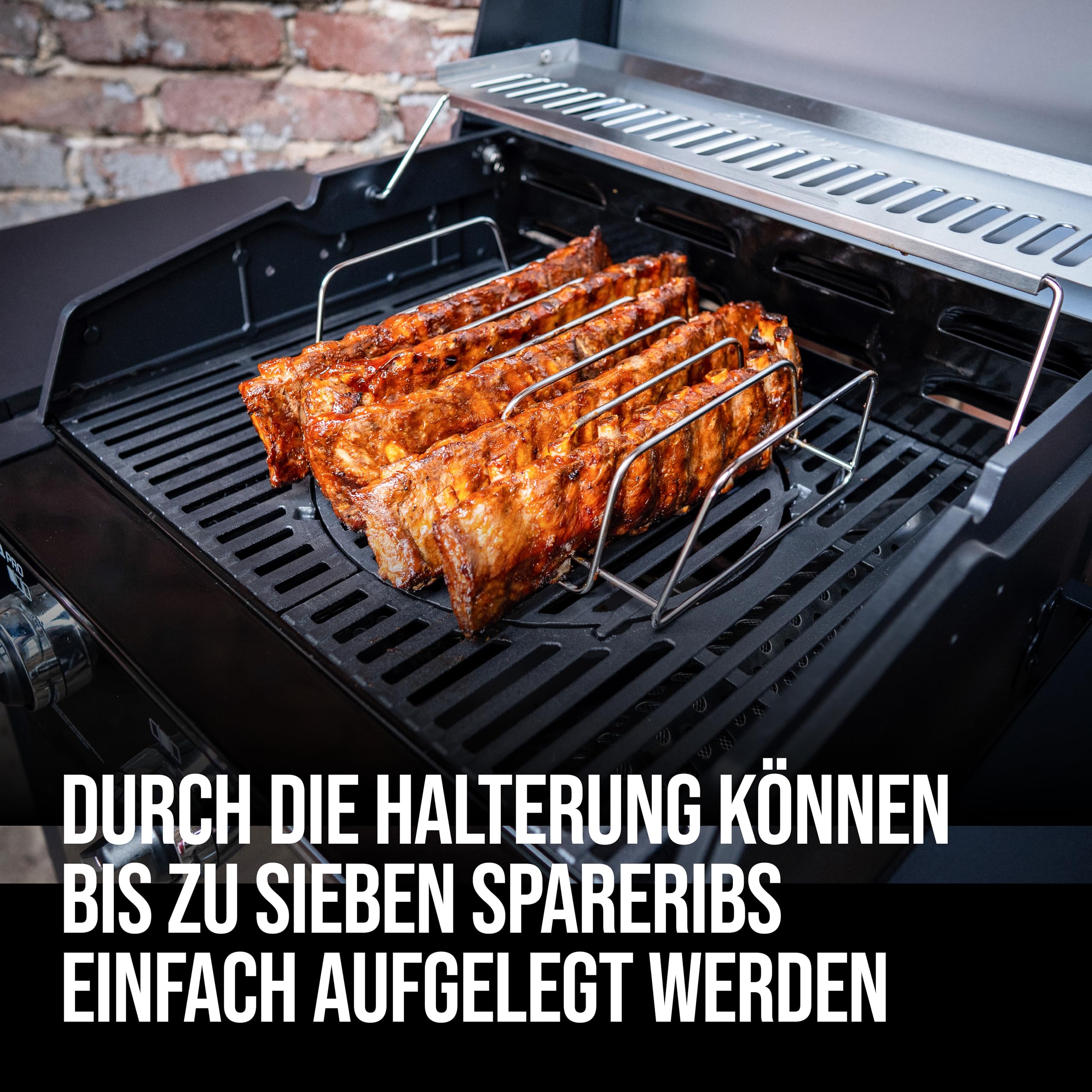 enders-8823-rippchen-und-bratenhalter-aus-edelstahl-halter-f-r-7-spareribs image 2