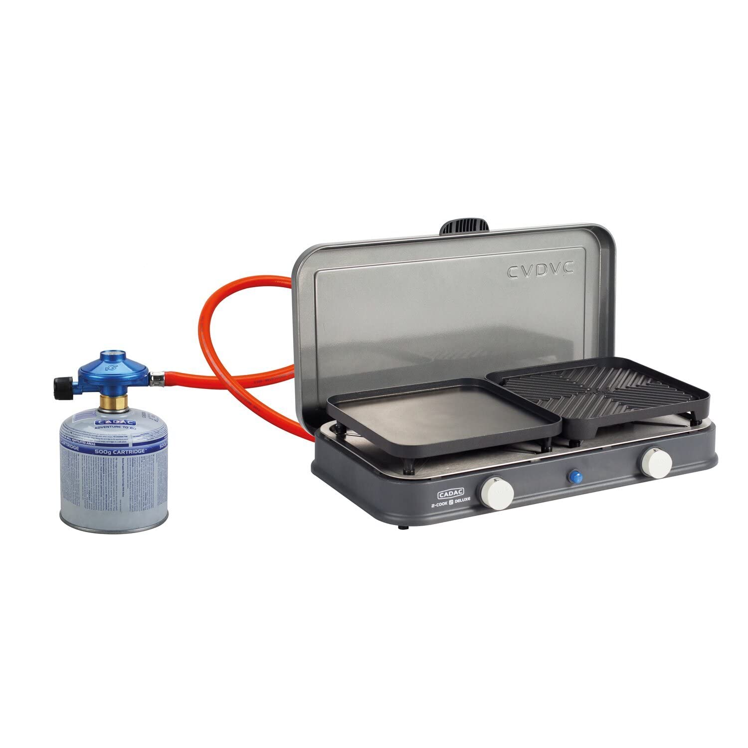 cadac-gewindekartuschen-regler-50-mbar-mit-85-cm-schlauch-metall-kunststoff image 2