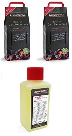 lotusgrill-buchenholzkohle-2x-2-5-kg-brennpaste-200-ml-set-f-r-raucharmes-grille image 3