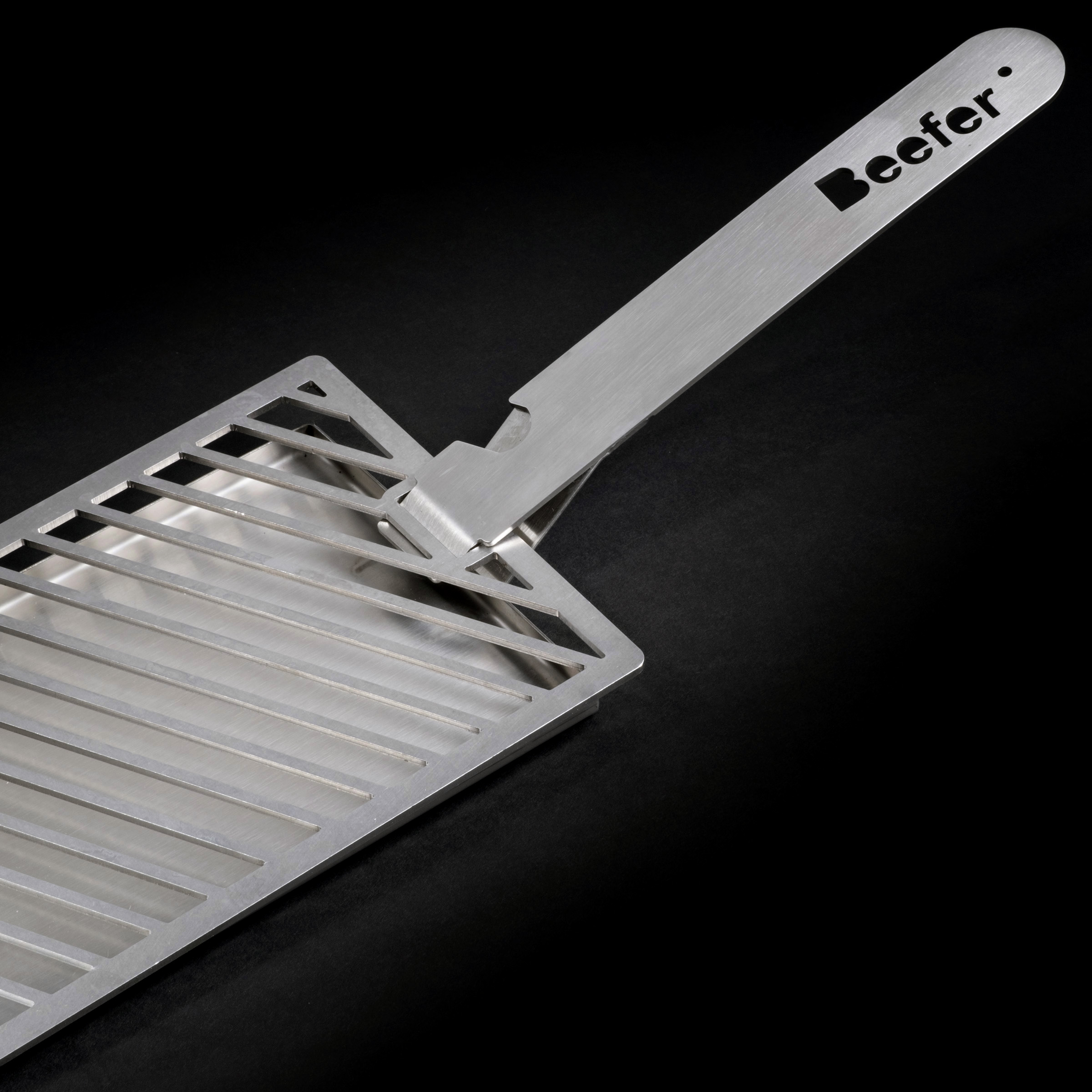 beefer-grillrostgriff-mit-abtropfschale-edelstahl image 3