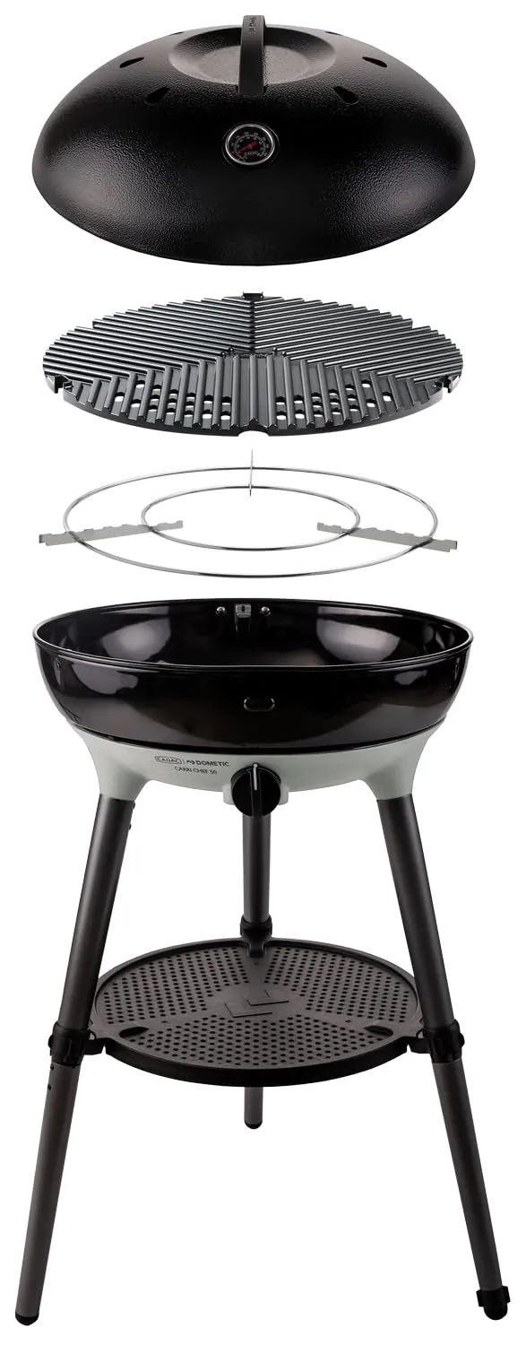 cadac-carri-chef-50-bbq-tragbarer-gasgrill-50-cm-mit-piezoz-ndung-und-tragetasch image 1
