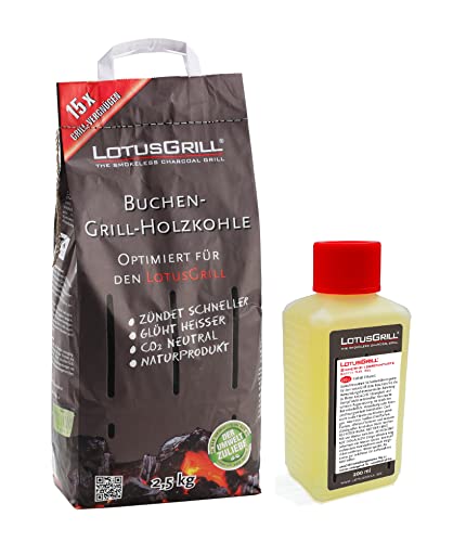 lotusgrill-buchenholzkohle-2x-2-5-kg-brennpaste-200-ml-set-f-r-raucharmes-grille image 7