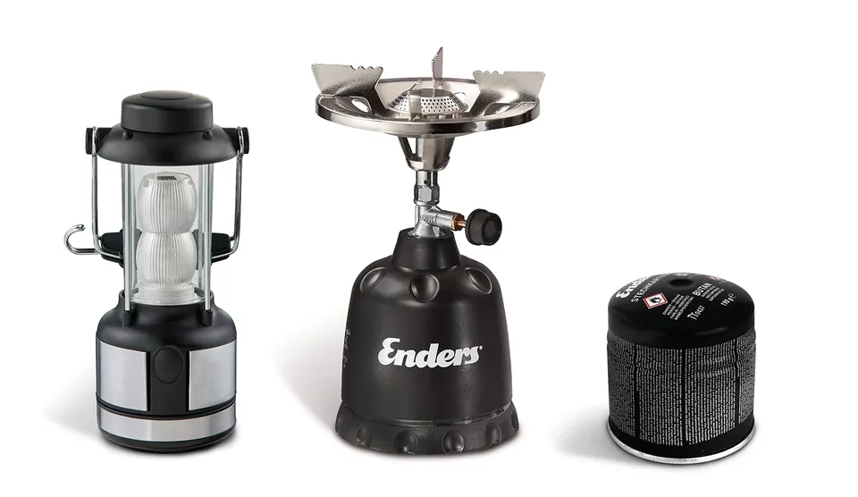 enders-6431-trekking-set-gaskocher-olymp-kartusche-shine-led-leuchte image 1