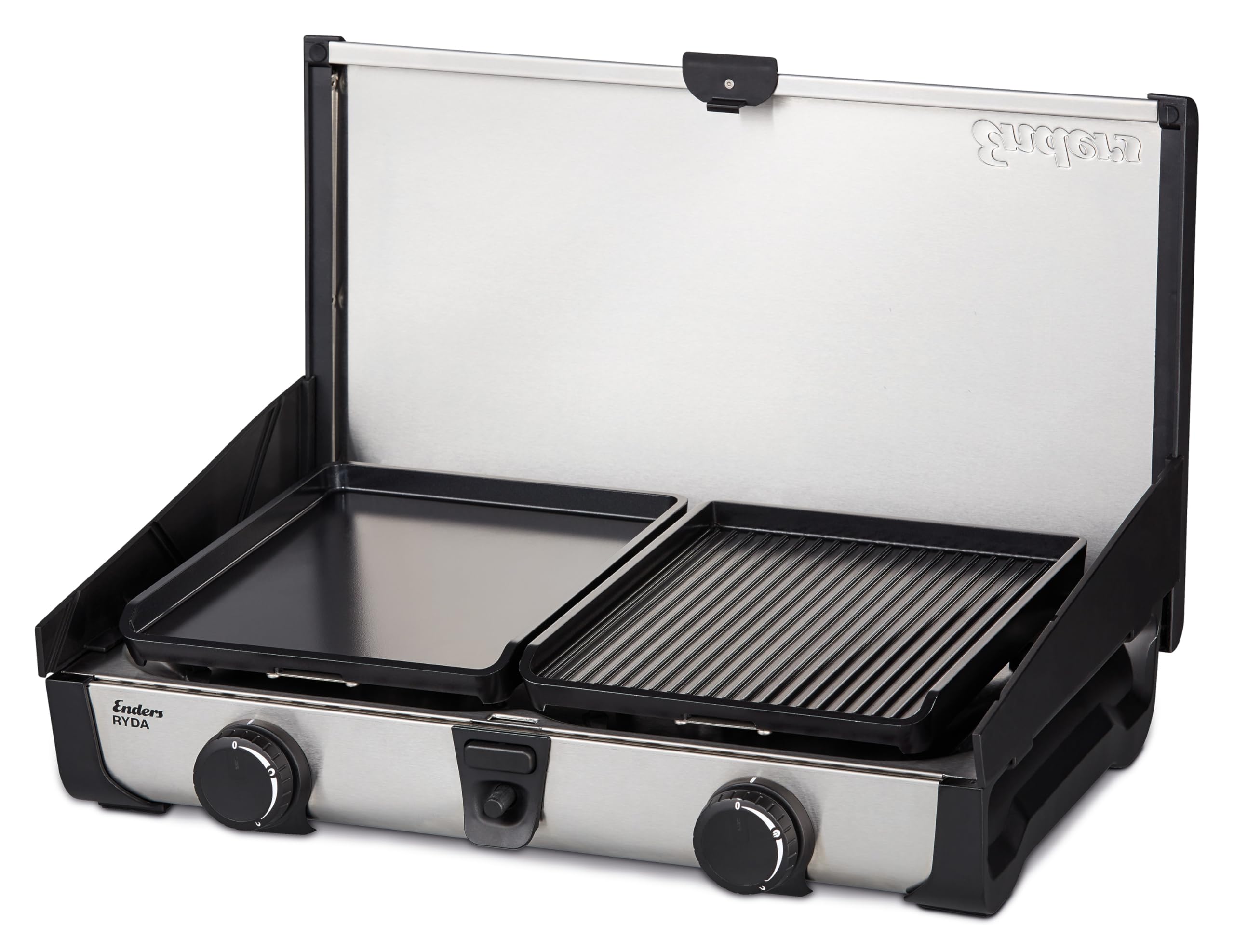 enders-ryda-2z-gp-2-flammiger-camping-gaskocher-mit-grillplatten image 1